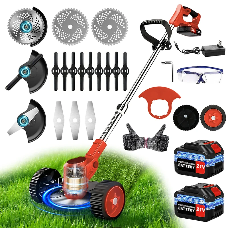 Generic 2 In 1 Cordless Lawn Mower Weed Trimmer With 2 Batteries