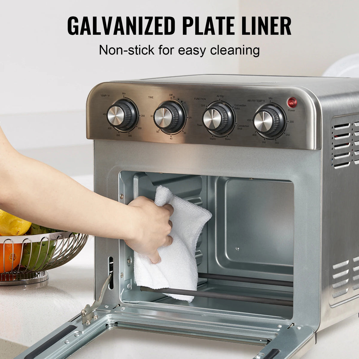 SucceBuy Stainless Steel Air Fryer Toaster Oven With Grill