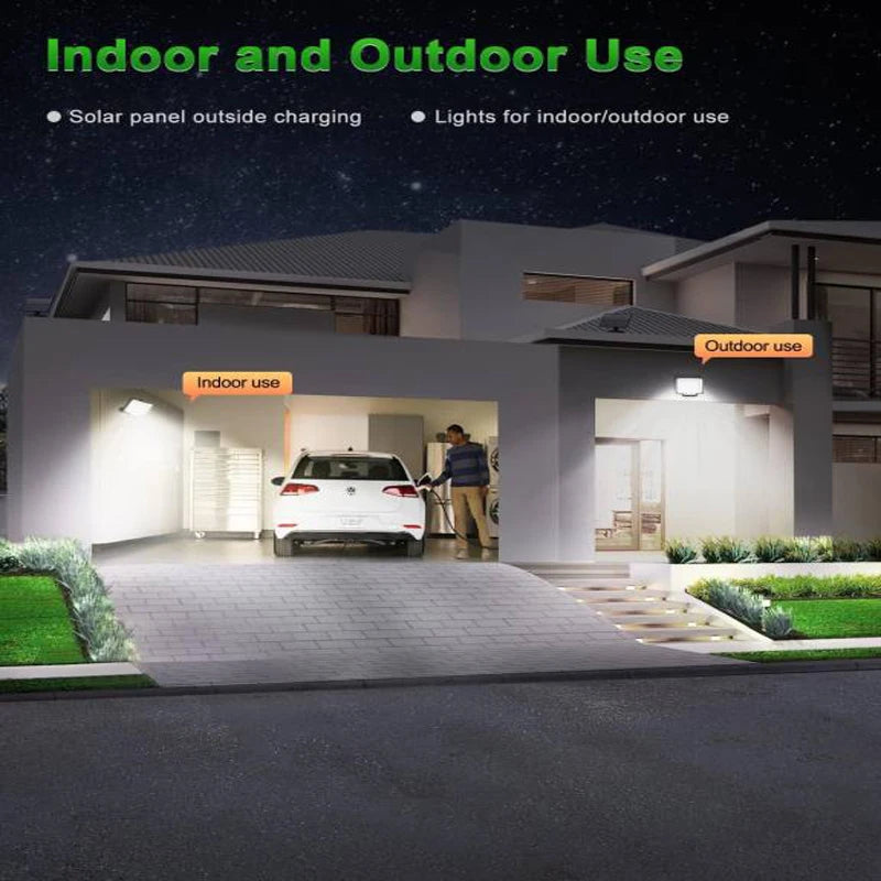 SZRSTH Solar Outdoor LED Motion Sensor Light With Remote