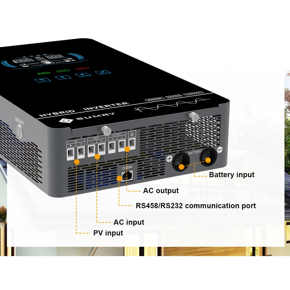 SUMRY Hybrid Solar Inverter With Pure Sine Wave MPPT Charger