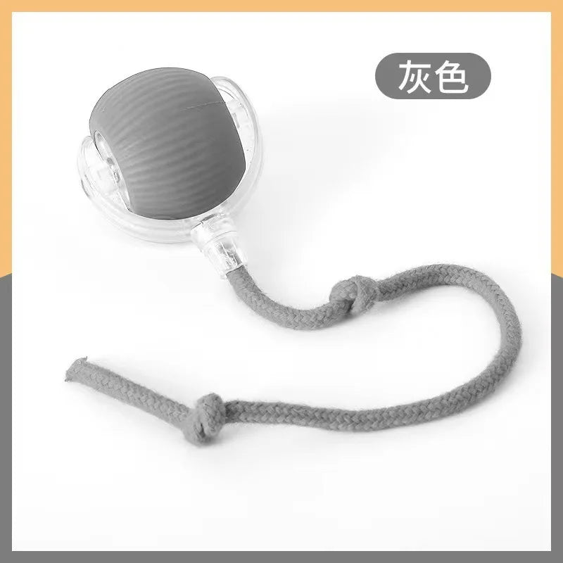 Interactive Moving Cat Toy Ball With LED And Rope Tail