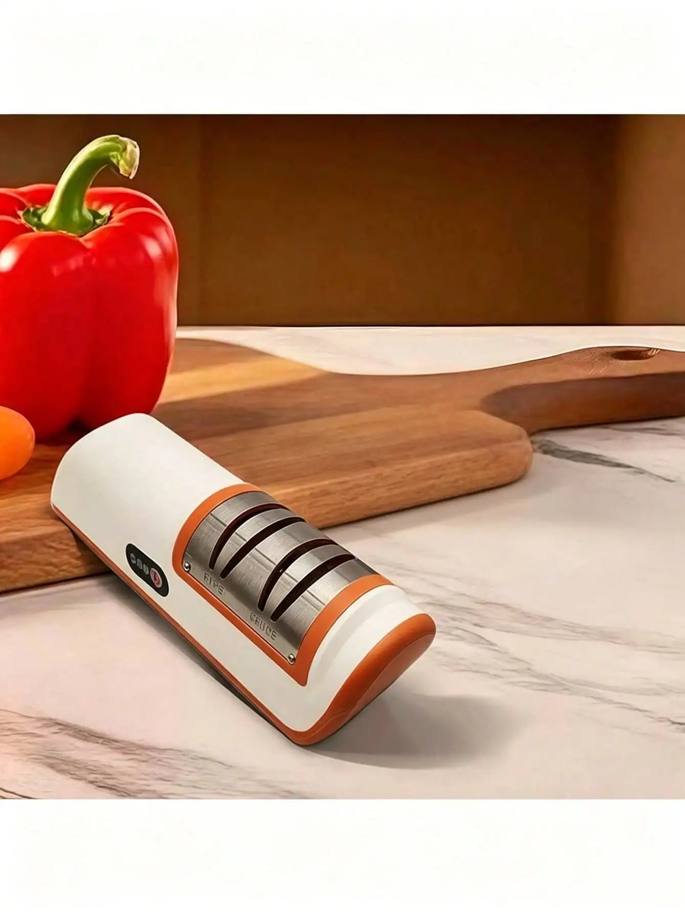 Rechargeable Electric Kitchen Cutlery And Scissors Polisher With Dual Speeds