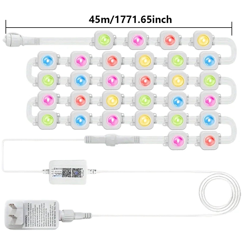 Mimirgb Waterproof Permanent Outdoor Garden String Lights