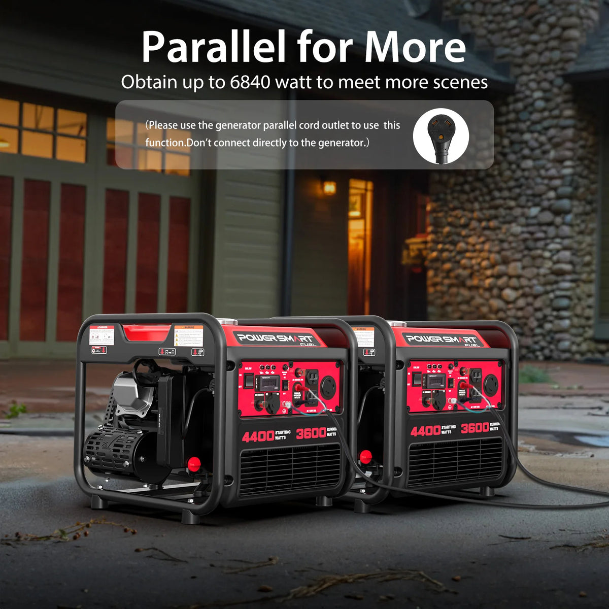 PowerSmart Portable Inverter Generator for Home Backup and RV Camping