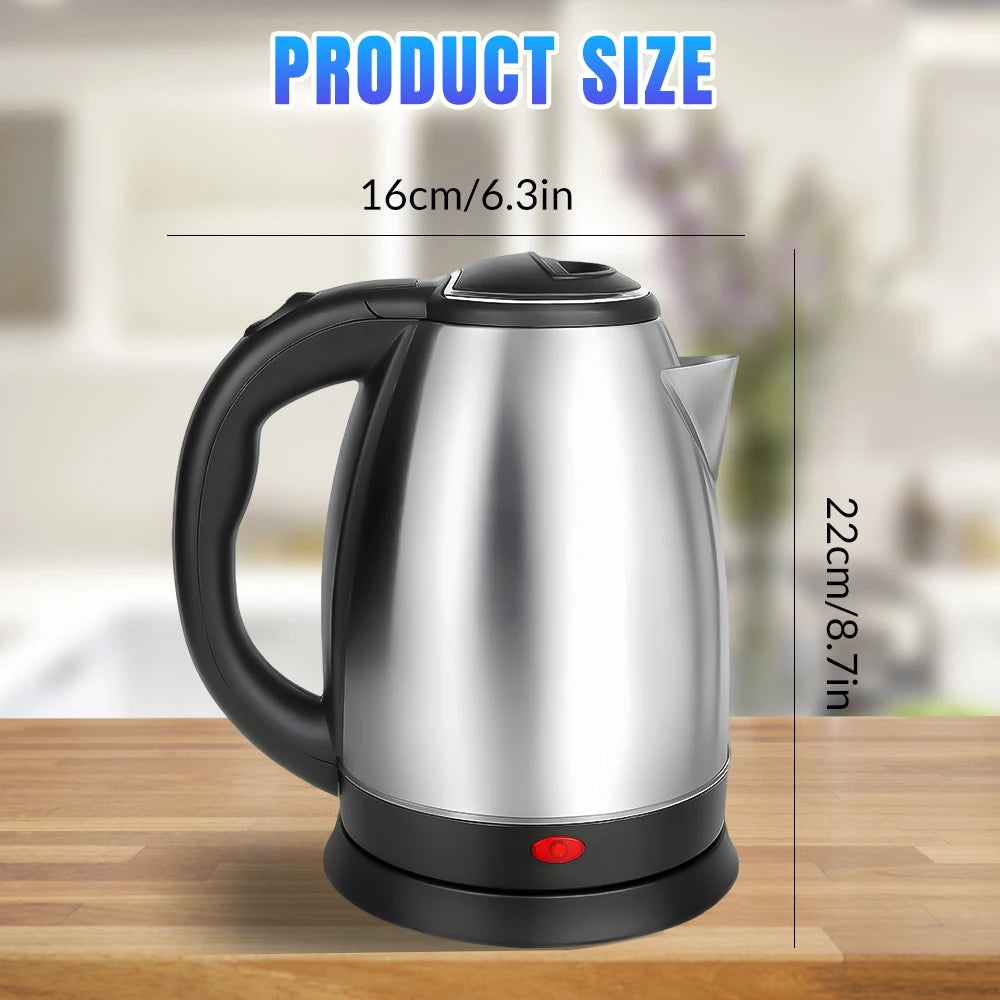Stainless Steel Electric Kettle With One Touch Auto Shutoff