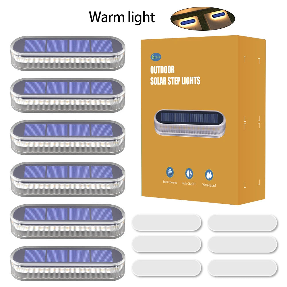 Premium Solar Deck Steps IP68 Waterproof Anti Pressure Auto Lighting