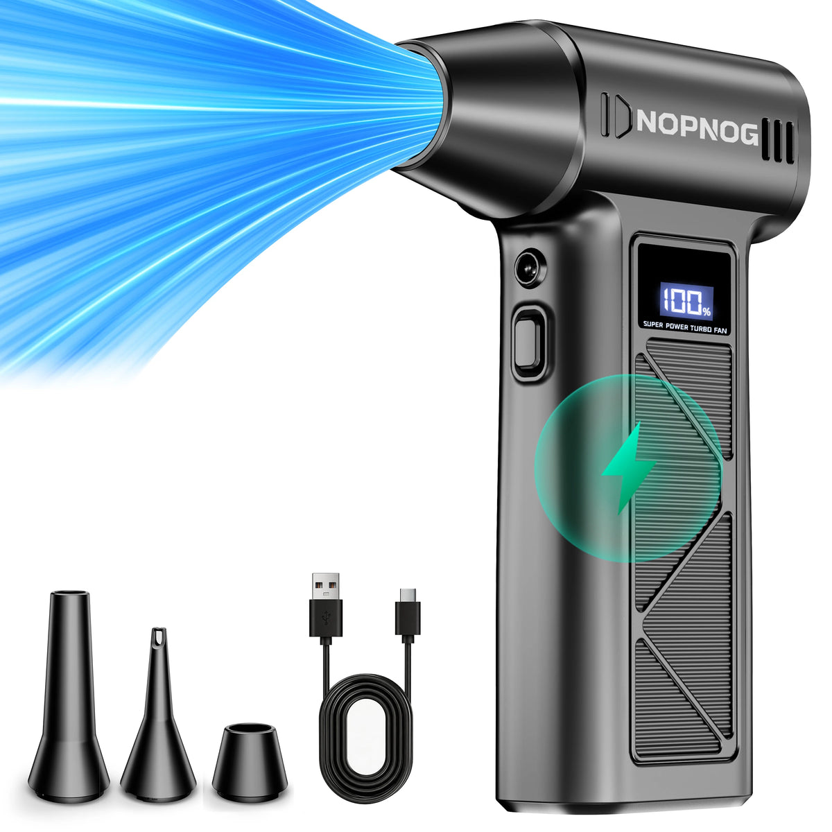 Portable Turbo Jet Blower Air Duster for Cars and Electronics