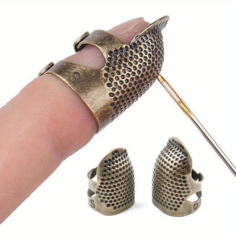 Adjustable Vintage Metal Sewing Thimble For Embroidery Needlework