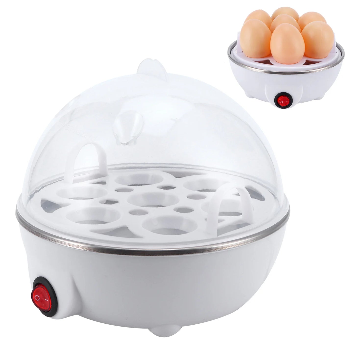 Romellar Electric Egg Boiler Multifunction Cooker Poacher For Kitchen