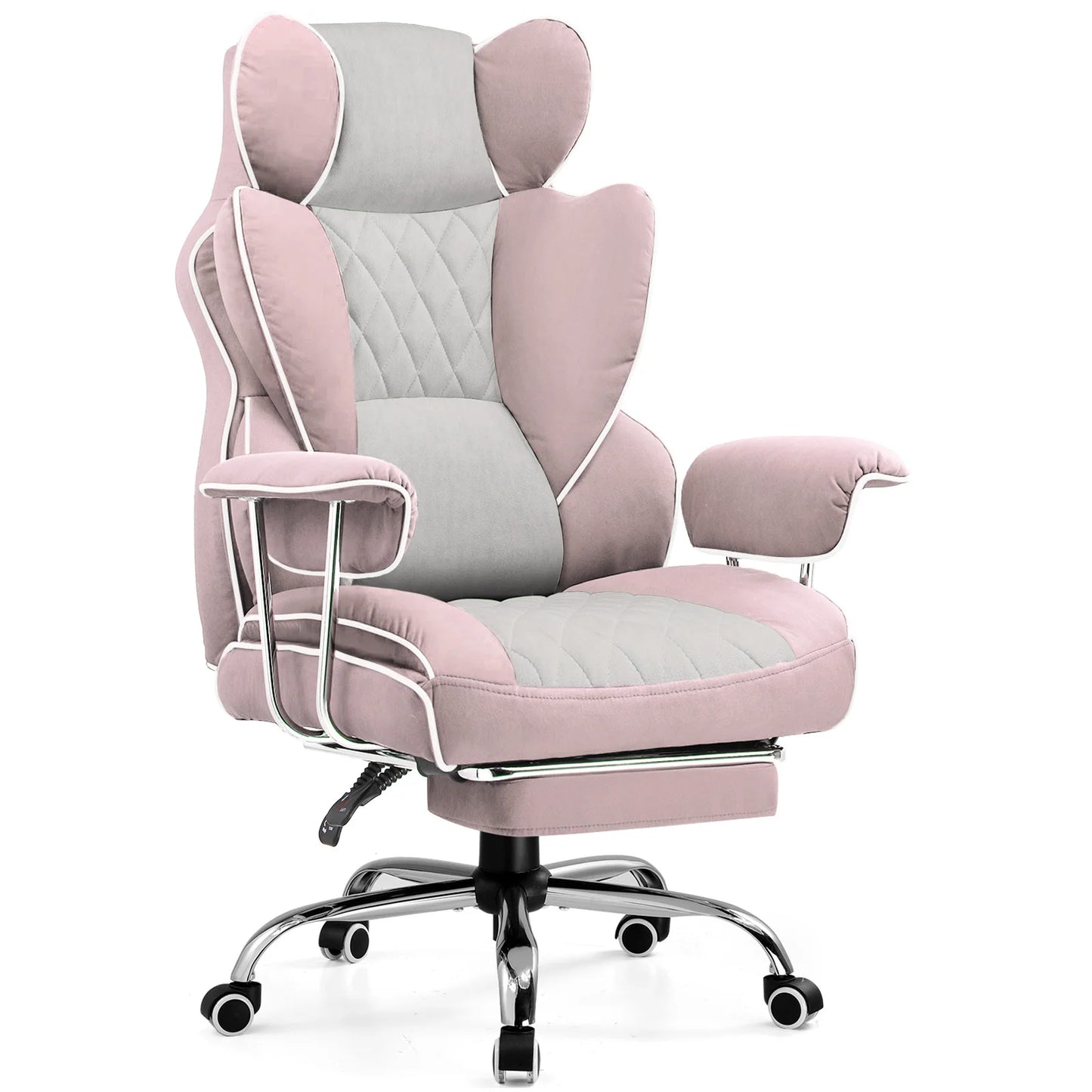 Comhoma Ergonomic Gaming Chair With Lumbar Support And Footrest
