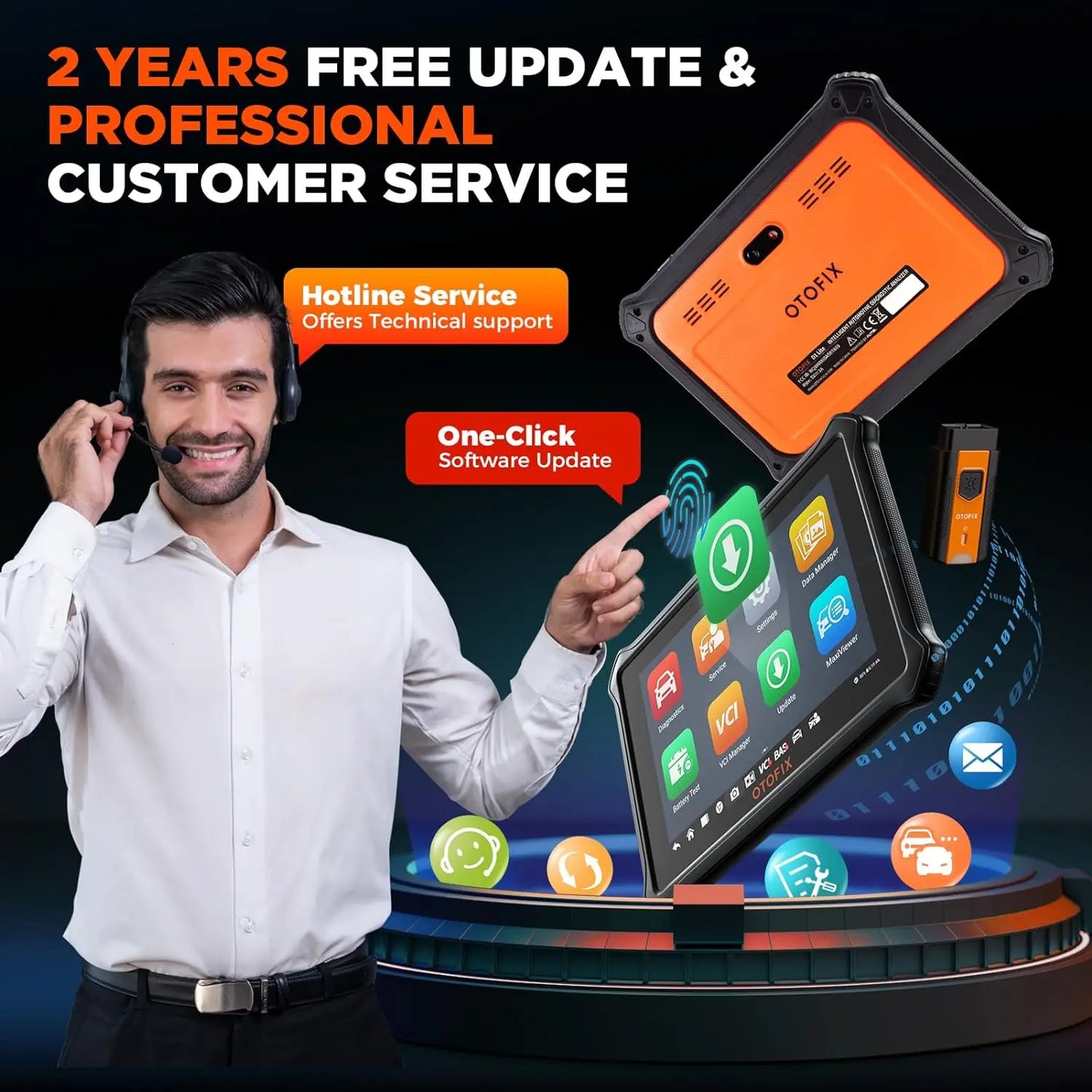 OTOFIX D1 Lite OBD2 Car Diagnostic Scan Tool Bluetooth