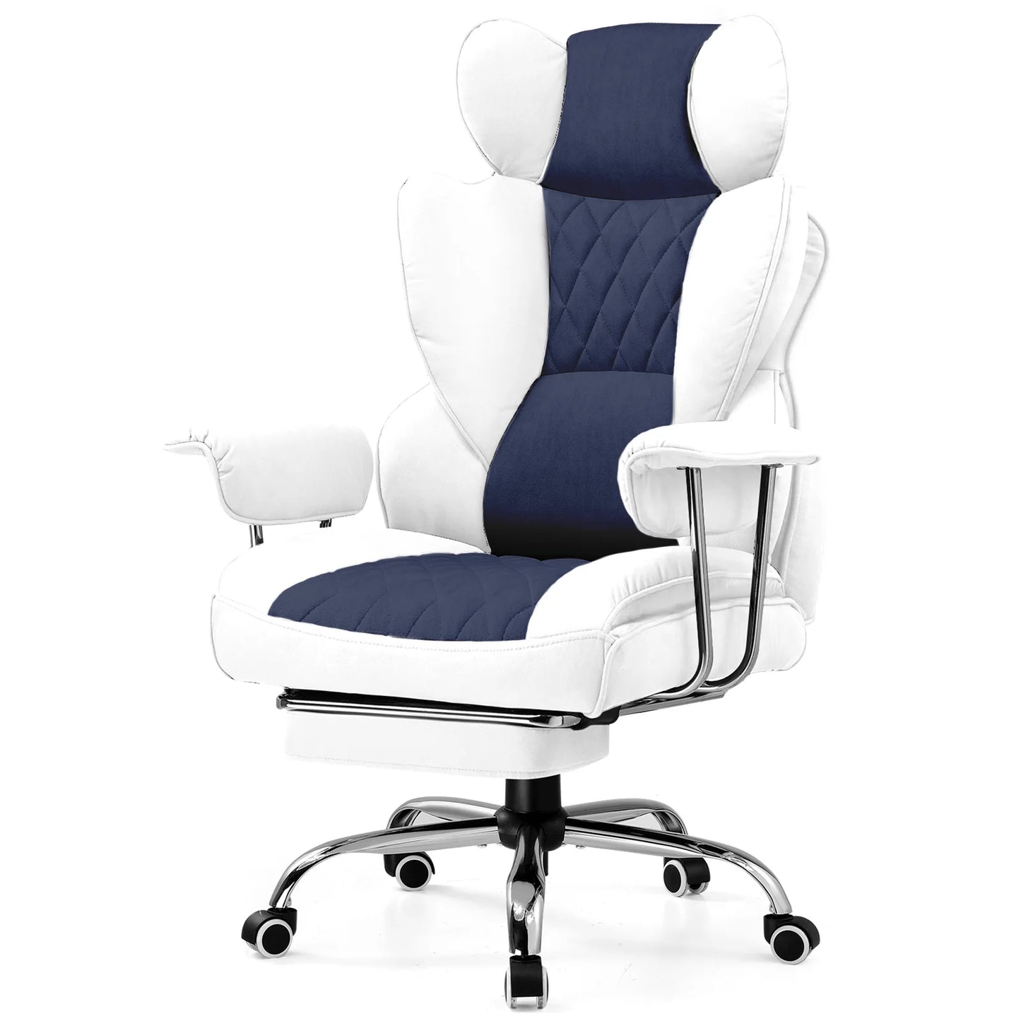 Comhoma Ergonomic Gaming Chair With Lumbar Support And Footrest