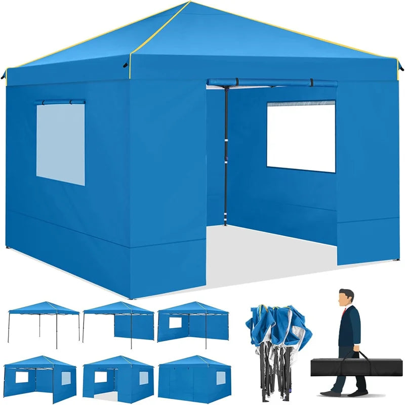 Tooluck Pop Up Canopy Tent With Sidewalls And Mosquito Net