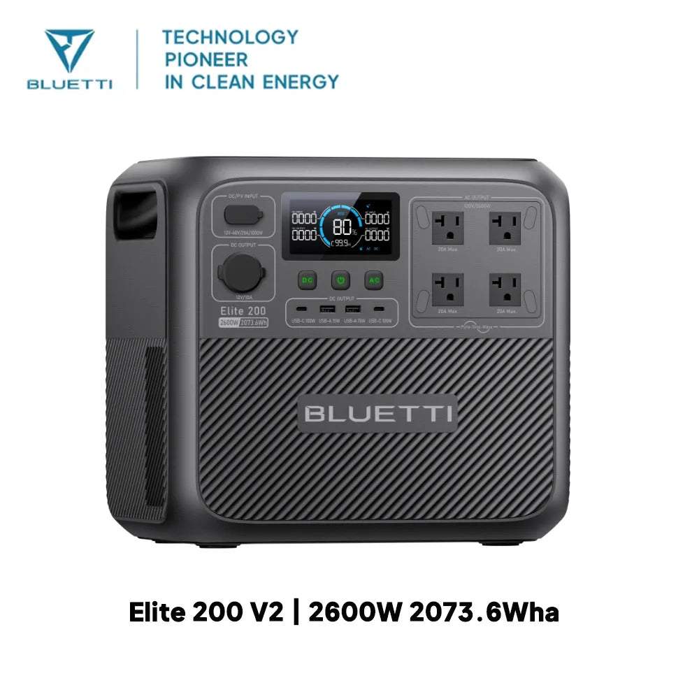 BLUETTI Elite 200 V2 Portable Power Station Solar Generator