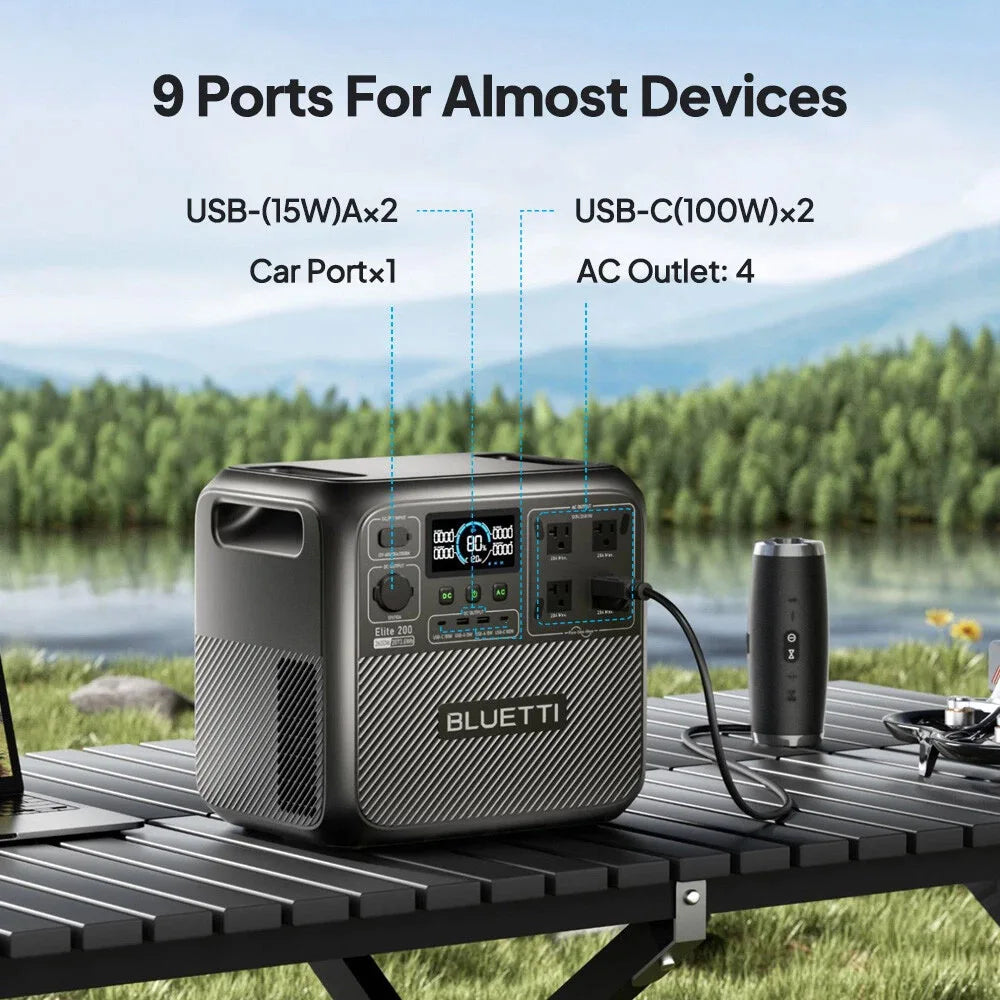 BLUETTI Elite 200 V2 Portable Power Station Solar Generator