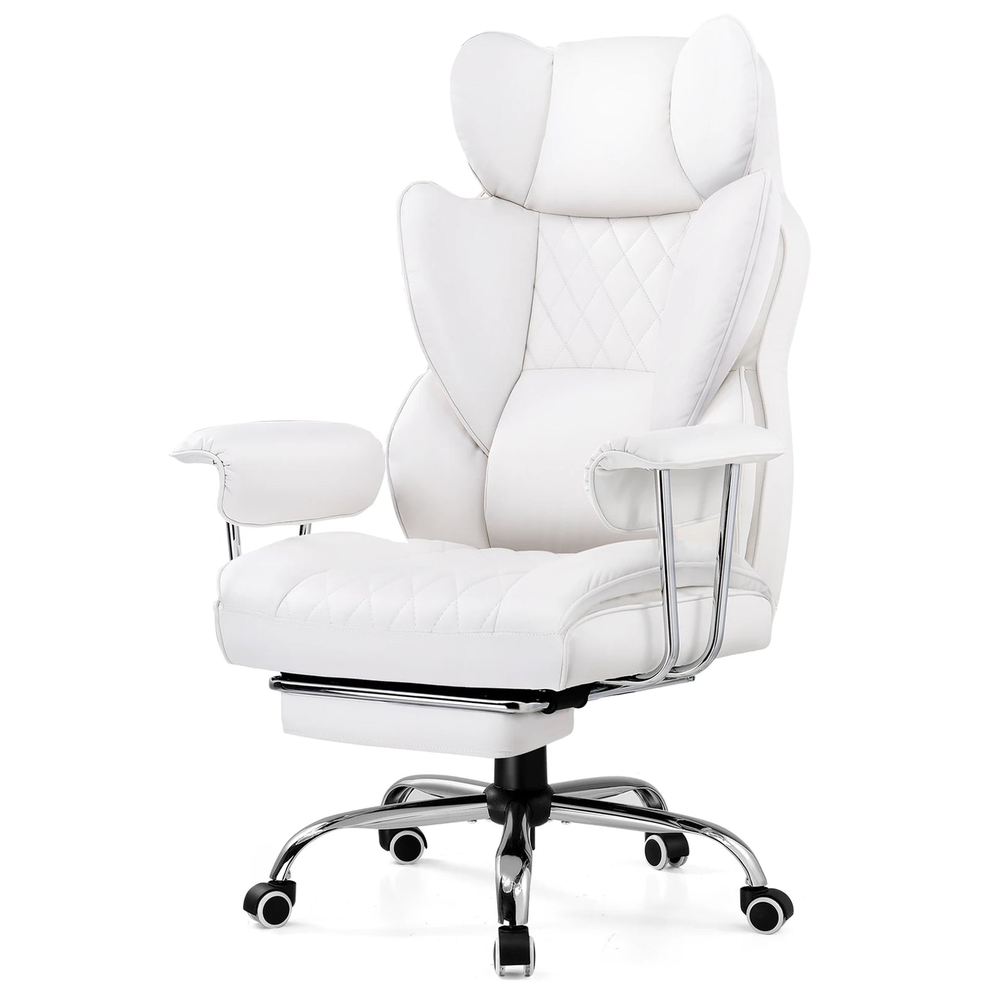 Comhoma Ergonomic Gaming Chair With Lumbar Support And Footrest