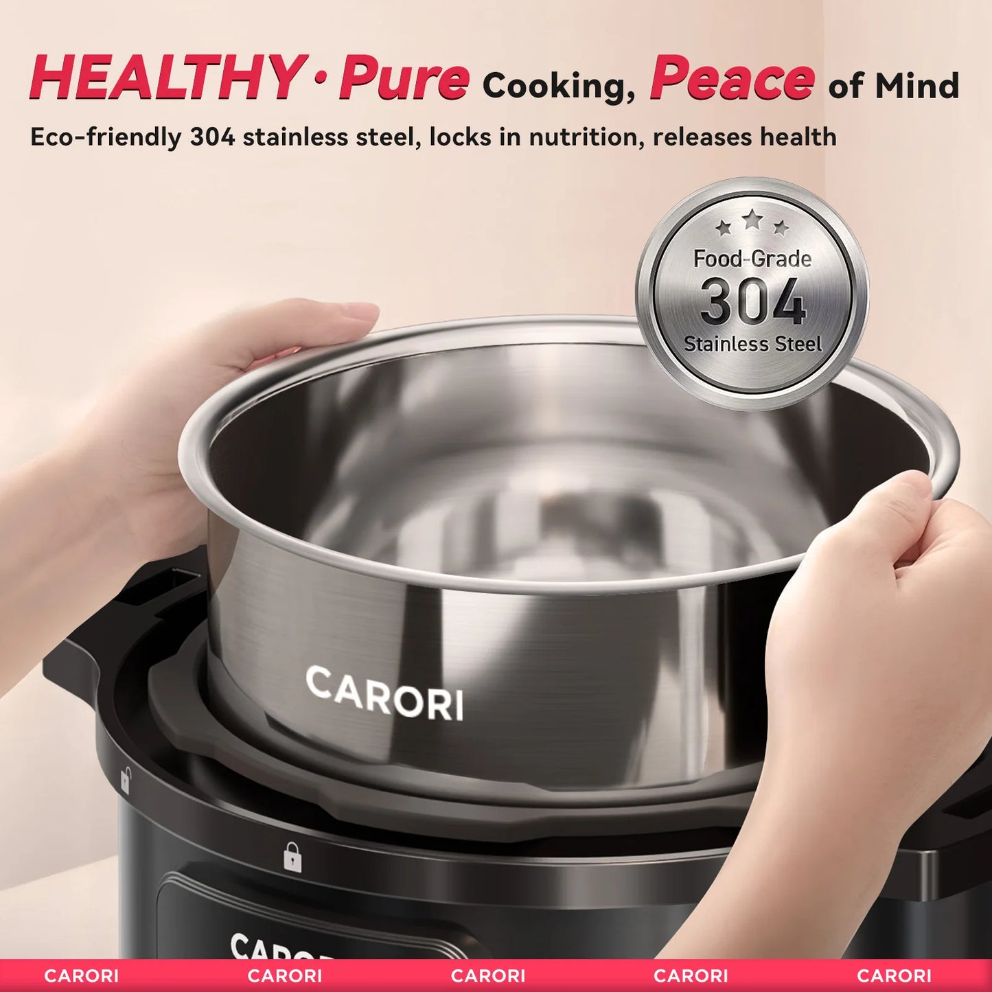 Carori 1200W 12-In-1 Electric Pressure Cooker Yogurt Maker
