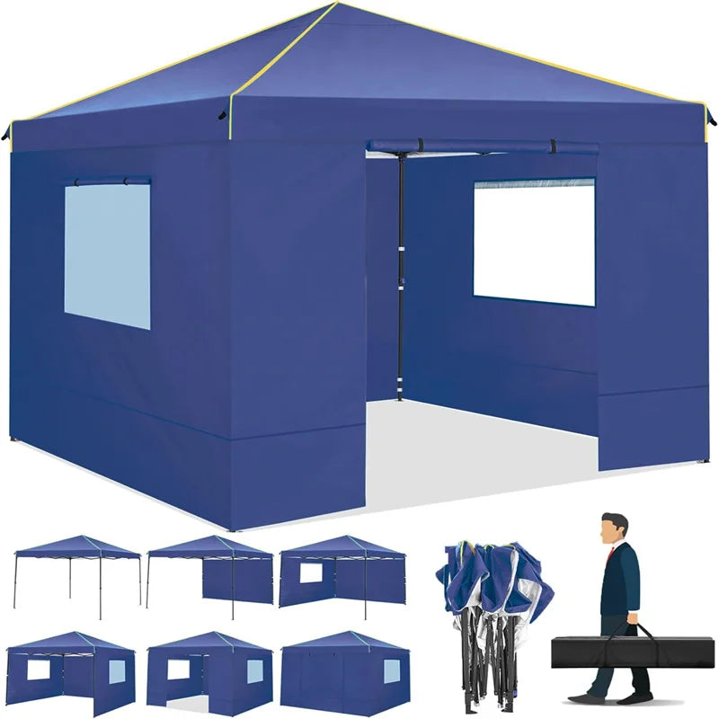 Tooluck Pop Up Canopy Tent With Sidewalls And Mosquito Net