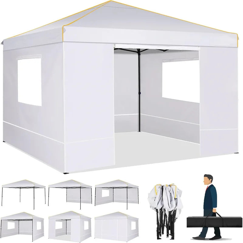 Tooluck Pop Up Canopy Tent With Sidewalls And Mosquito Net