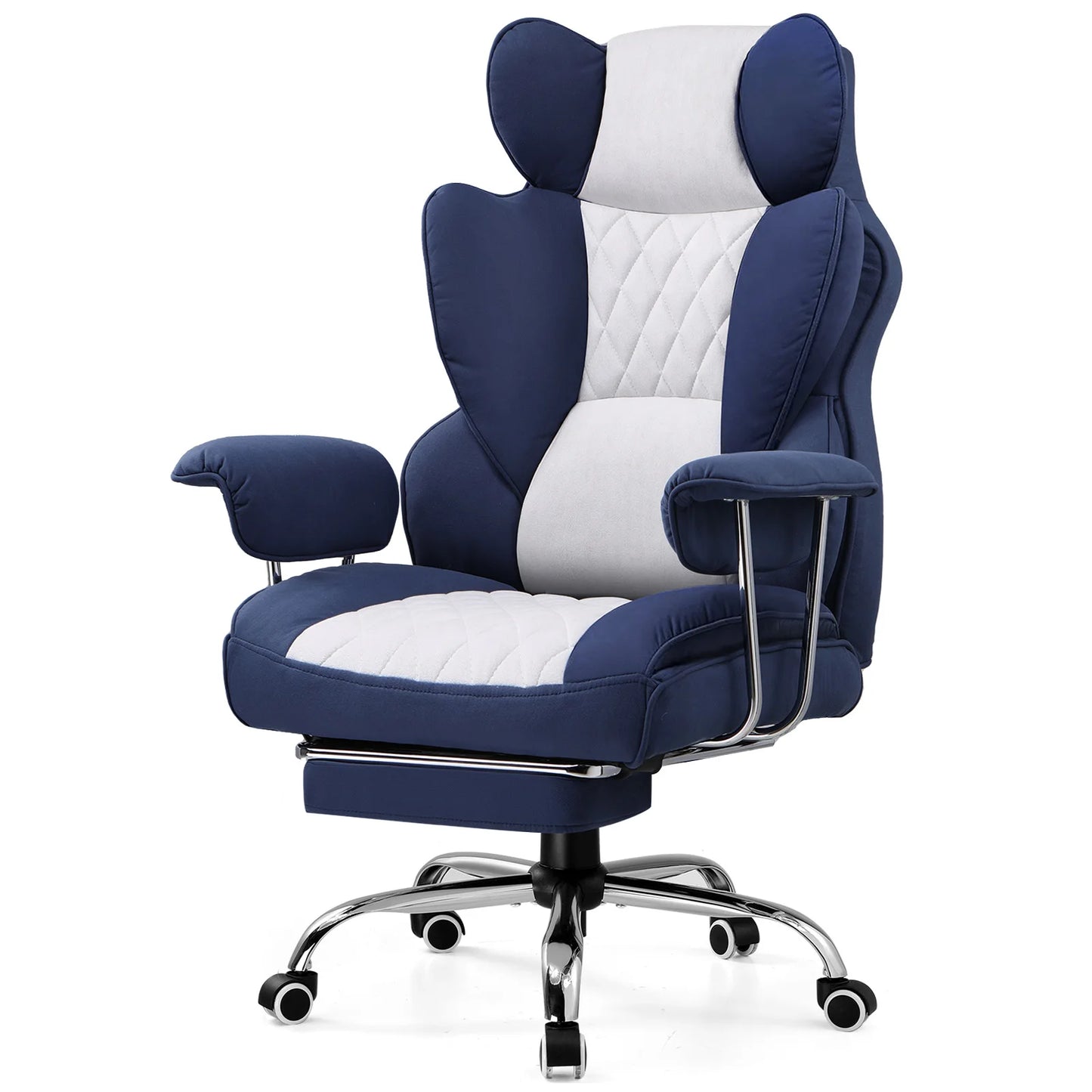 Comhoma Ergonomic Gaming Chair With Lumbar Support And Footrest