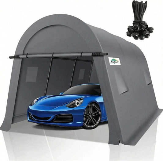 Tooluck Heavy Duty Portable Carport Canopy With Zippered Doors and Vents