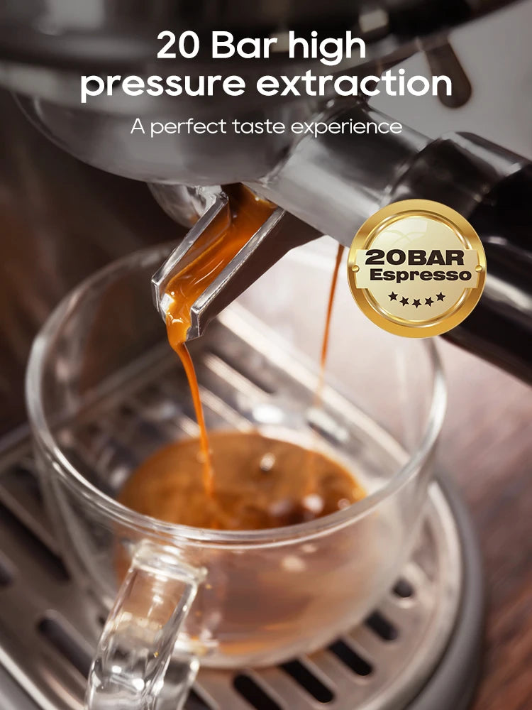 HiBREW H10B Semi Automatic Espresso Machine With Adjustable Temperature
