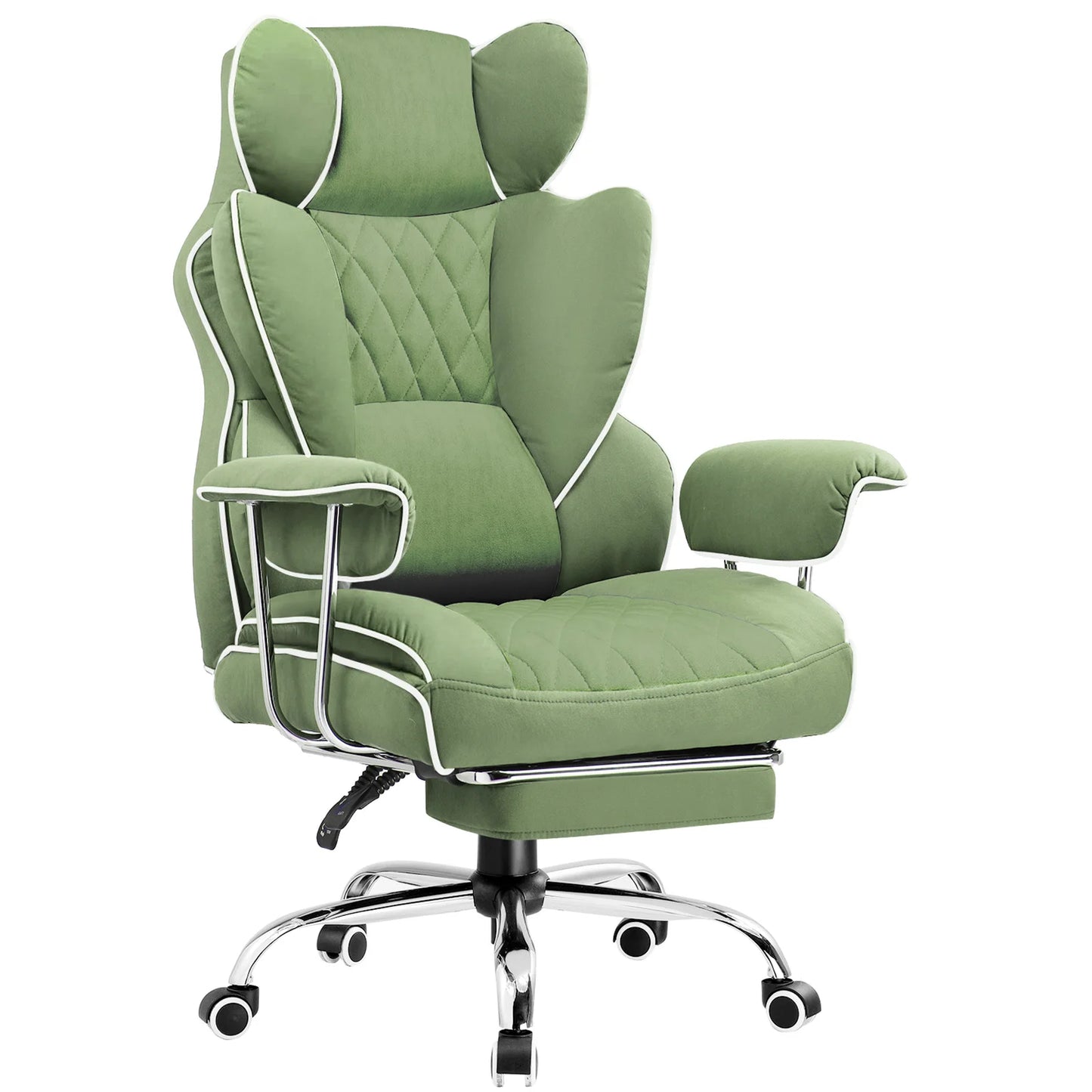 Comhoma Ergonomic Gaming Chair With Lumbar Support And Footrest