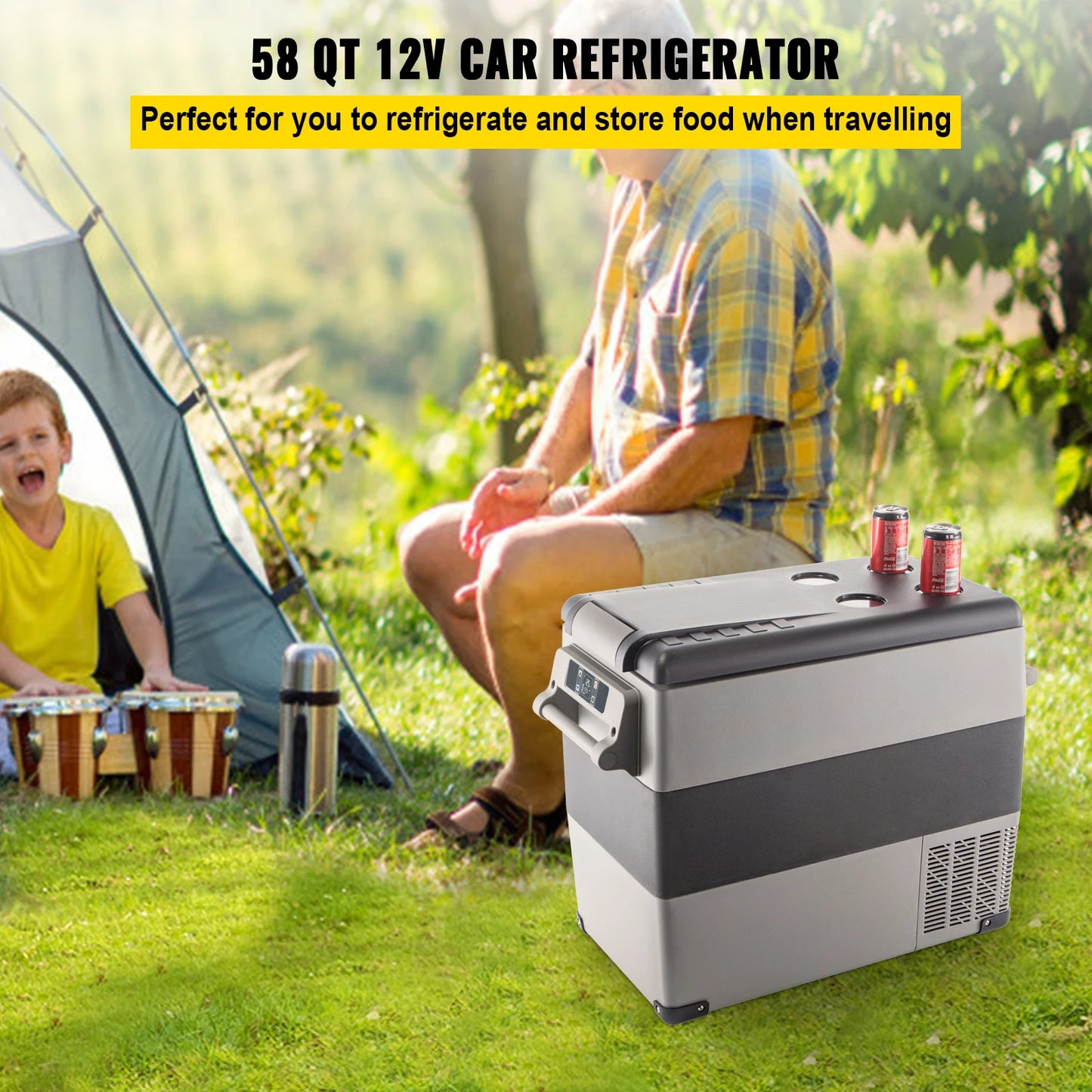 SucceBuy Portable Car Refrigerator Freezer Compressor Cooler DC12V