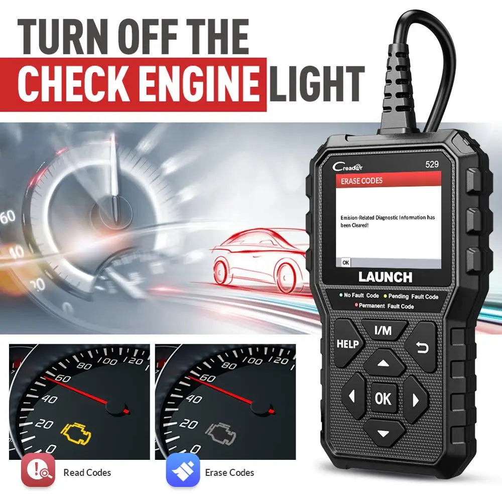 LAUNCH CReader 529 OBD2 Automotive Diagnostic Code Reader Scanner