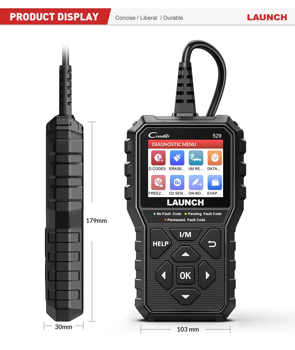 LAUNCH CReader 529 OBD2 Automotive Diagnostic Code Reader Scanner