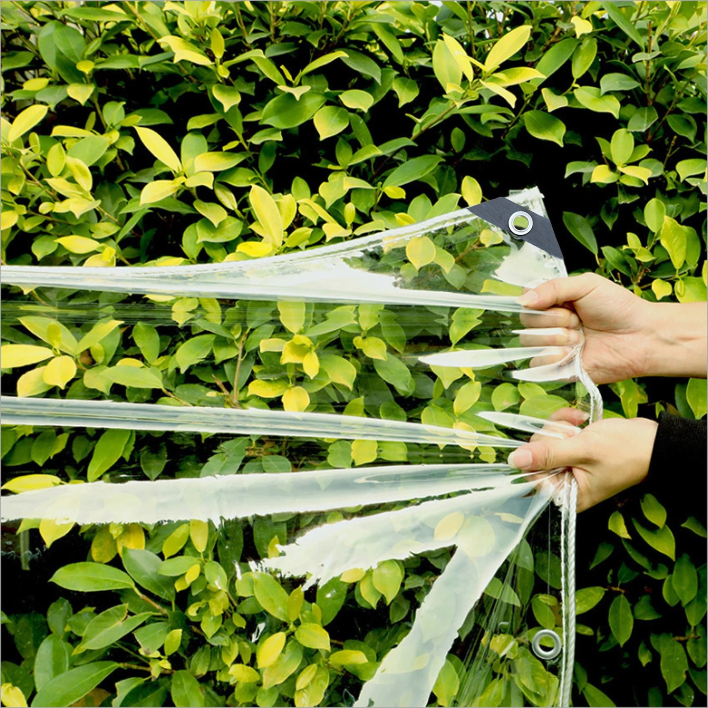 Heavy Duty PVC Tarp With Reinforced Grommets For Patio Covering