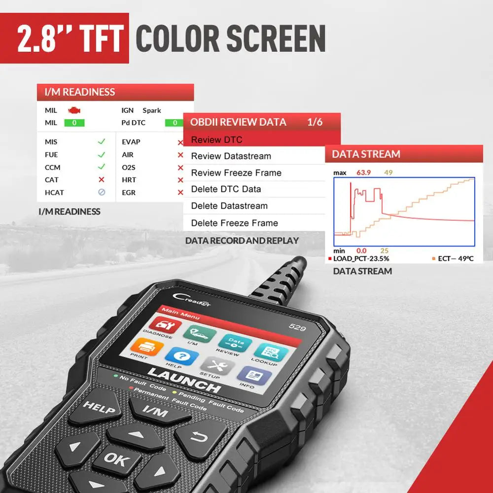 LAUNCH CReader 529 OBD2 Automotive Diagnostic Code Reader Scanner