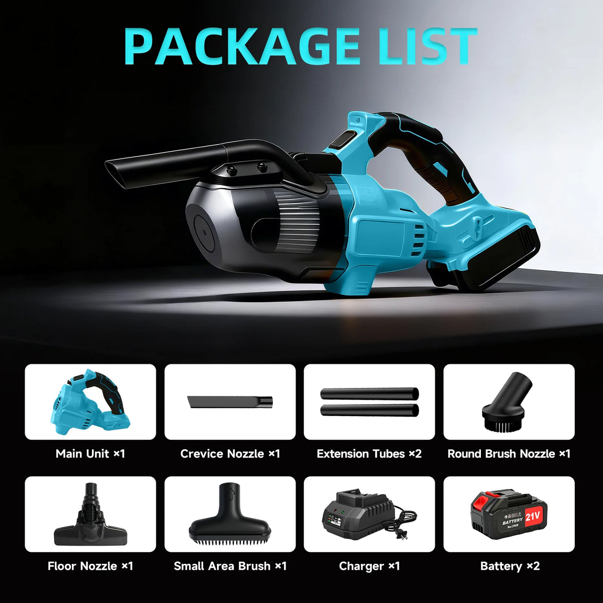 Cordless Handheld Vacuum Cleaner for Car and Home Floor Cleaning