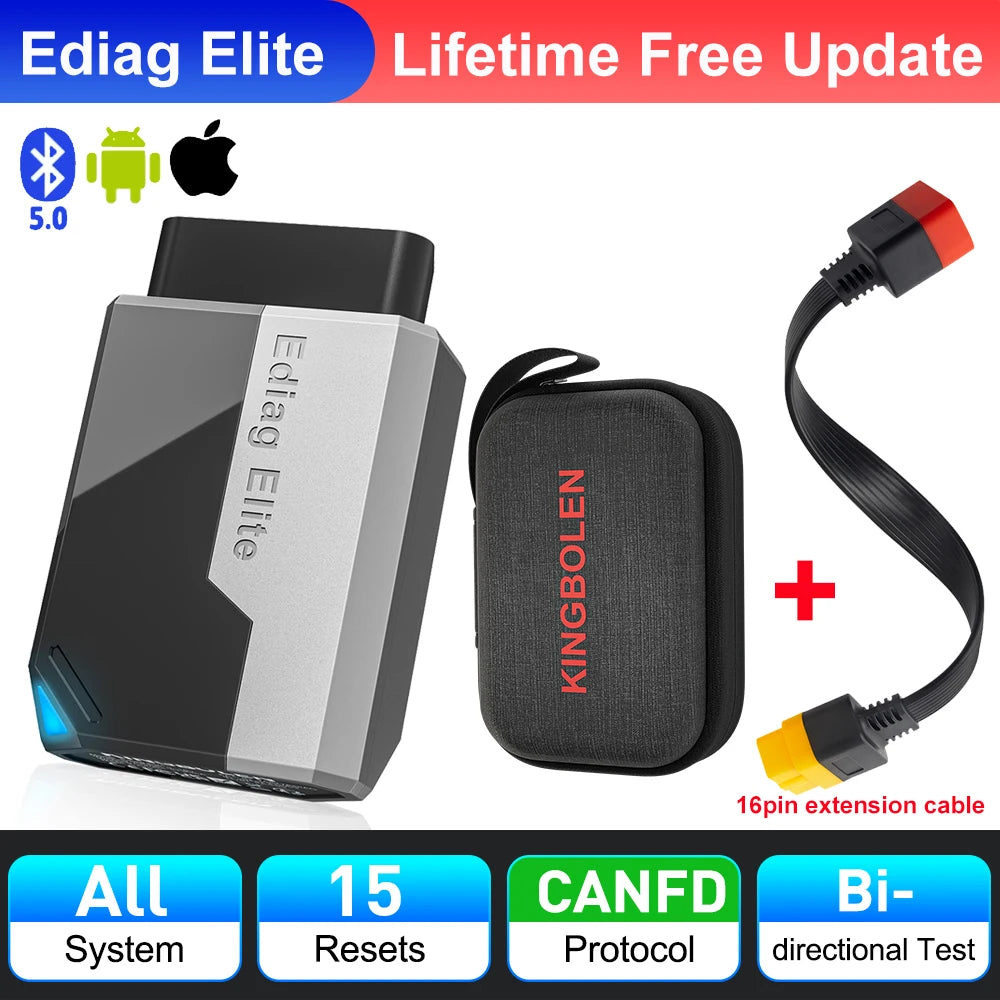 Kingbolen Ediag Elite Car Diagnostic Tool Bi Directional OBD2 Scan