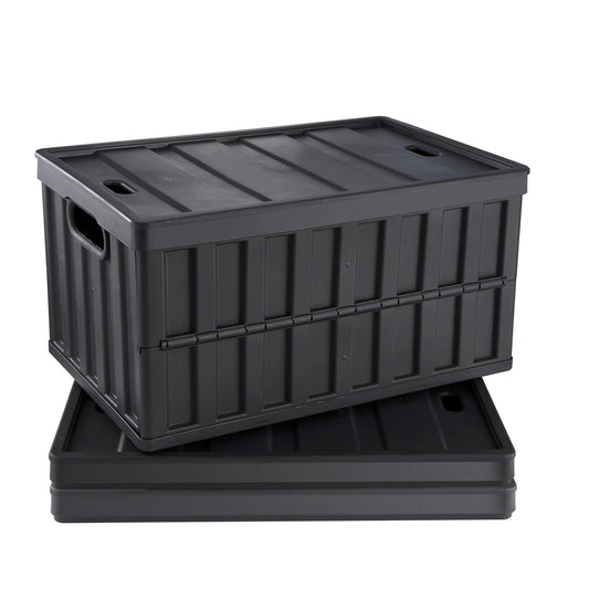 Set Of 3 Collapsible Storage Bins With Lids For Garage