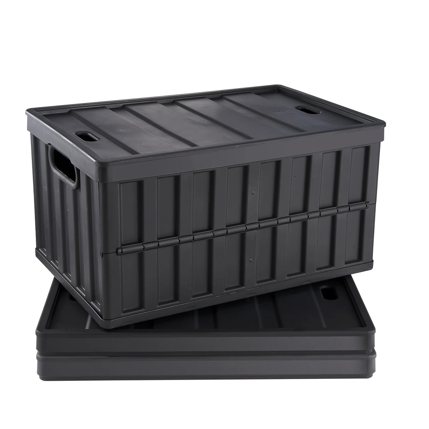SucceBuy 3 Pack Collapsible Storage Bins With Lids For Garage
