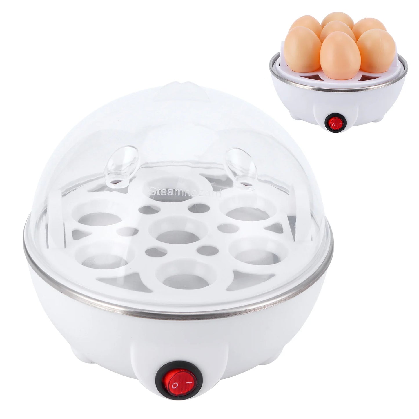 Romellar Electric Egg Boiler Multifunction Cooker Poacher For Kitchen