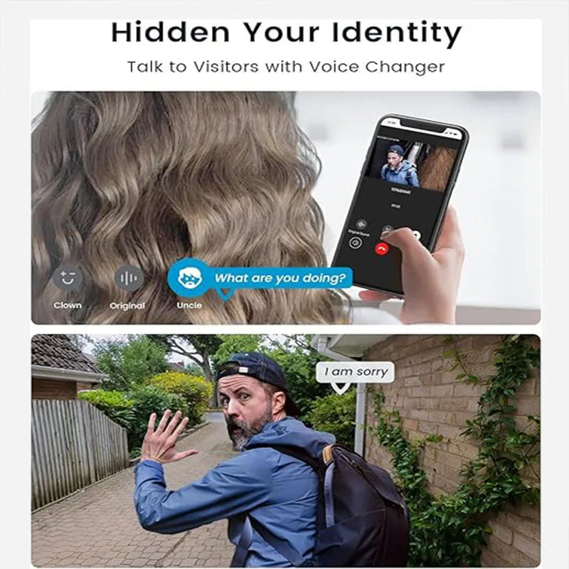 IeGeeK 2K Doorbell Camera Wireless Video Doorbell With AI Motion