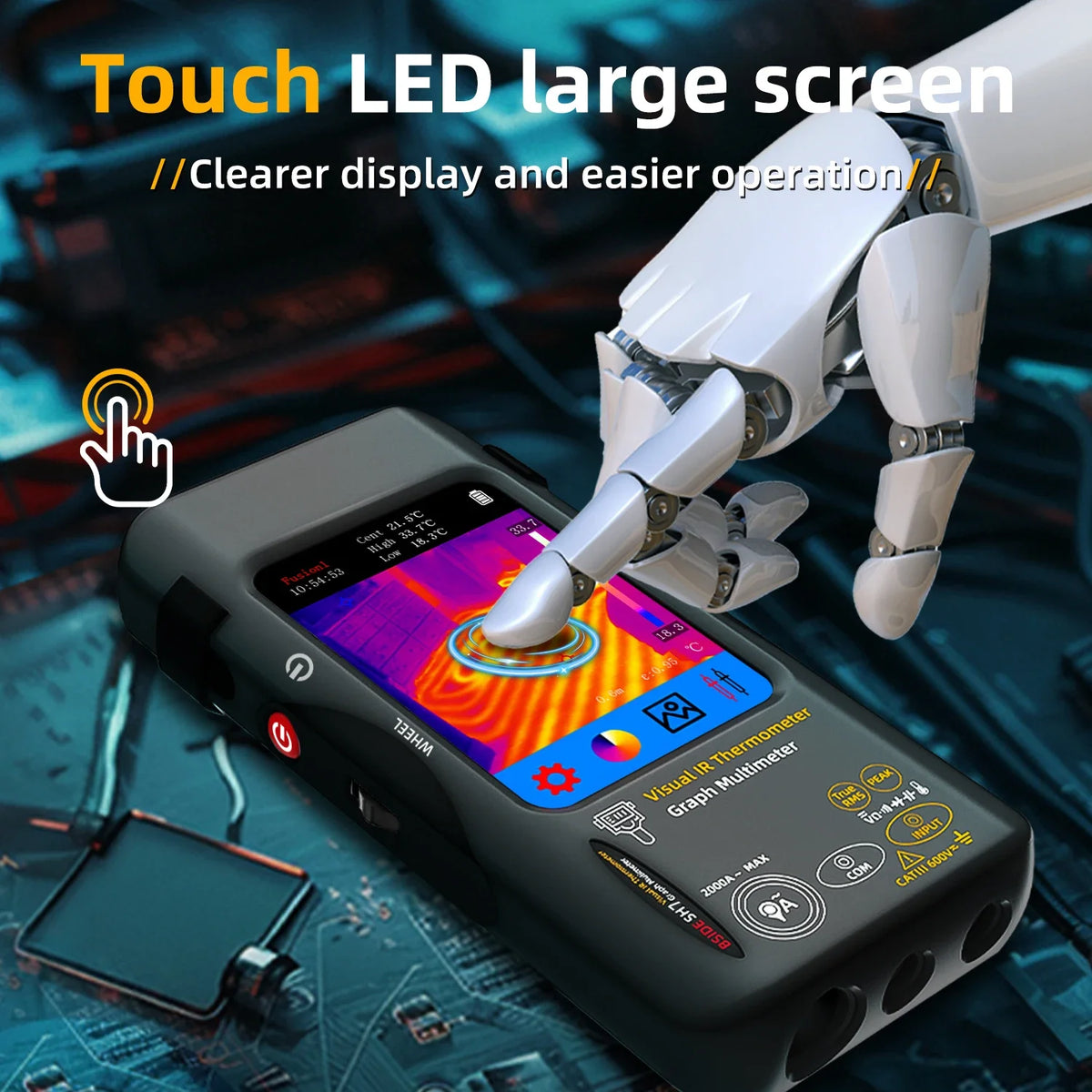 BSIDE SH7 Thermal Imager Camera Digital Multimeter Combo