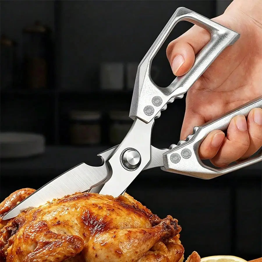 Heavy Duty Stainless Steel Kitchen Scissors With Ergonomic Handles