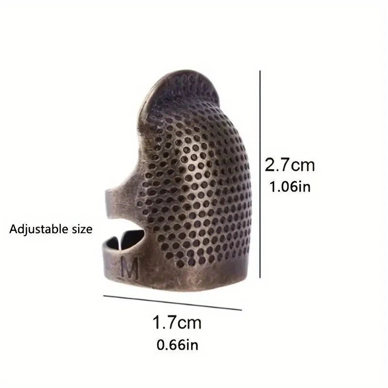 Adjustable Vintage Metal Sewing Thimble For Embroidery Needlework
