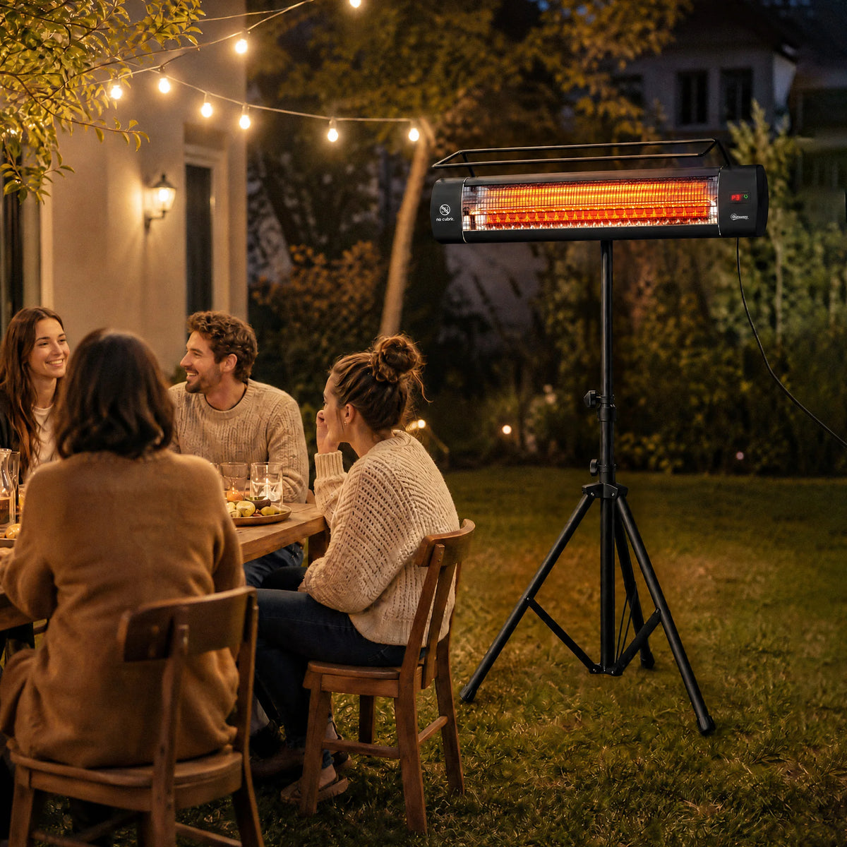 Outsunny Electric Outdoor Infrared Patio Heater With IP65 Weatherproofing