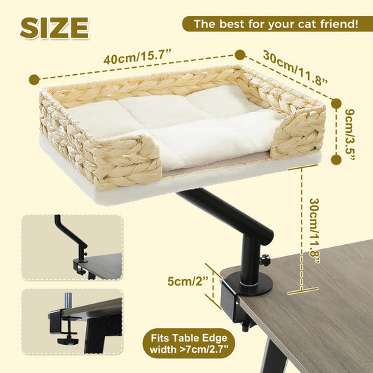 PAWZ Road Rotatable Cat Desk Bed Adjustable Indoor Cat Hammock Stand