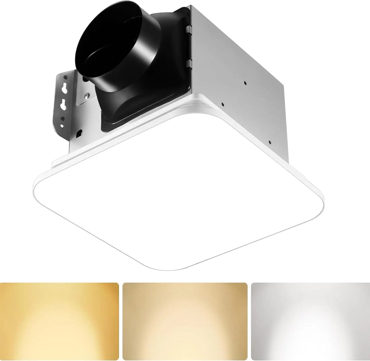 JOEAONZ 110 CFM Exhaust Fan With LED Three Temperature Settings