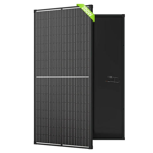 Rvpozwer 12.8V 200W Monocrystalline Solar Panel Off Grid