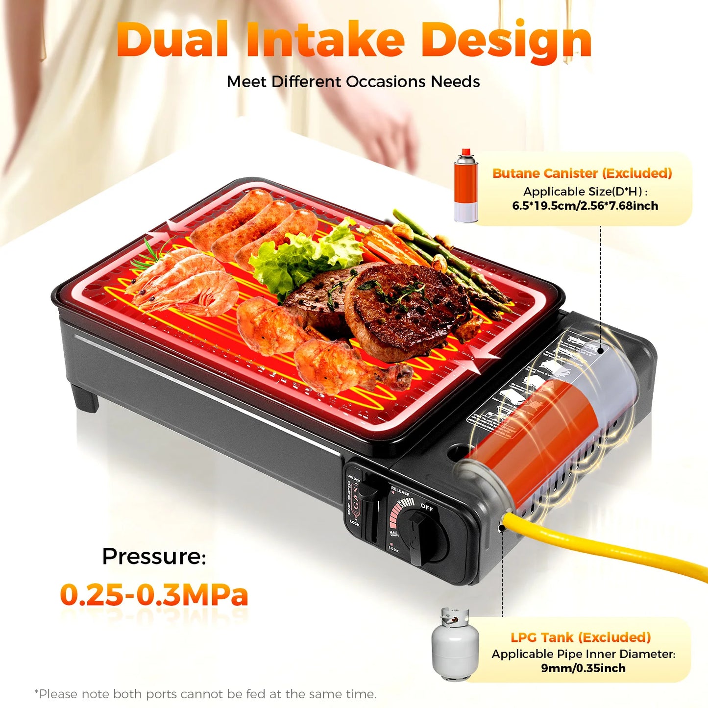 Portable Butane Camping Grill Stove For Hiking And Trekking