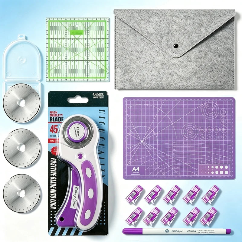Professional Rotary Cutter And Cutting Board Sewing Set
