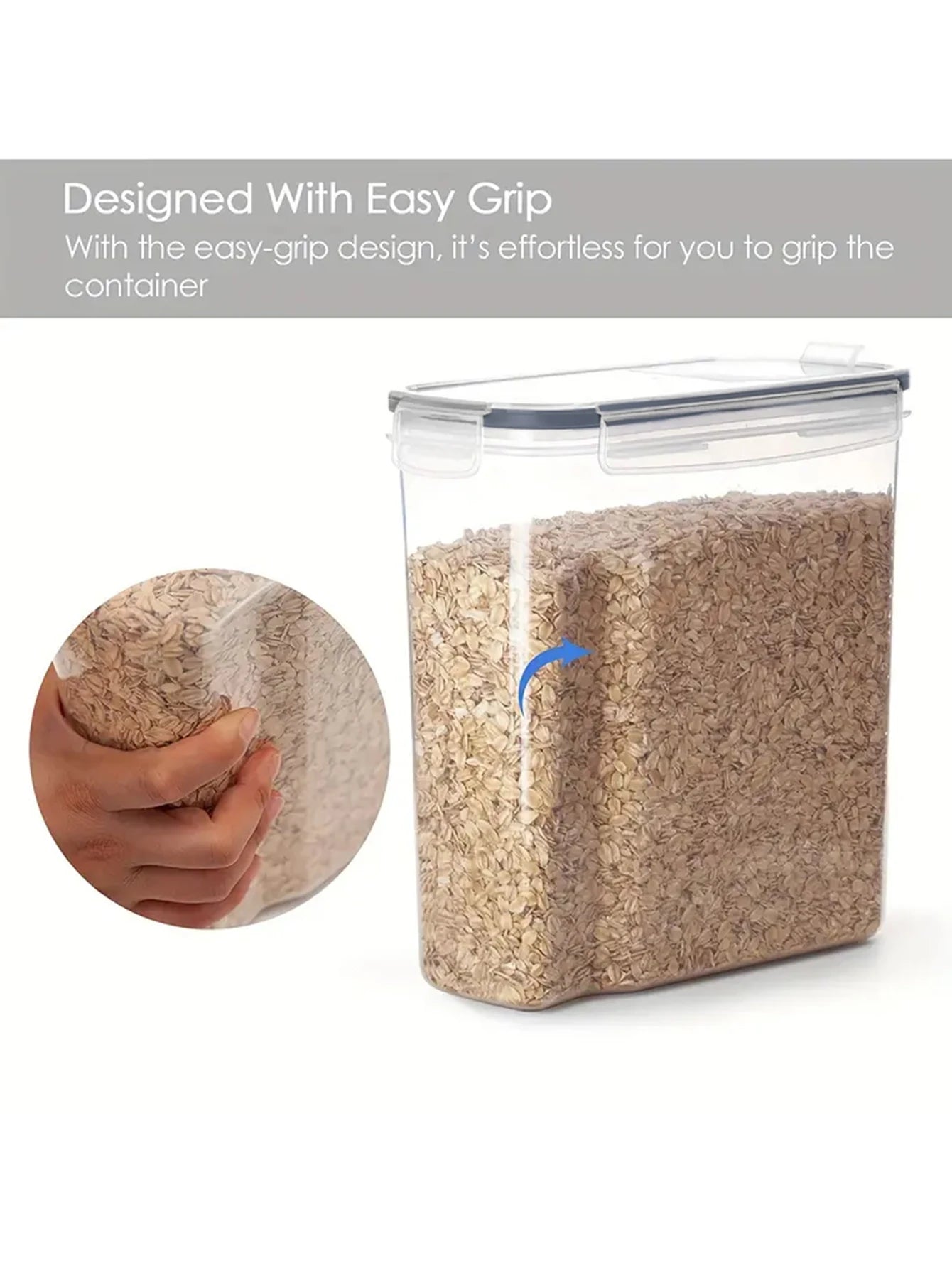 Airtight Food Storage Containers With Lids 4-Pack Bundle