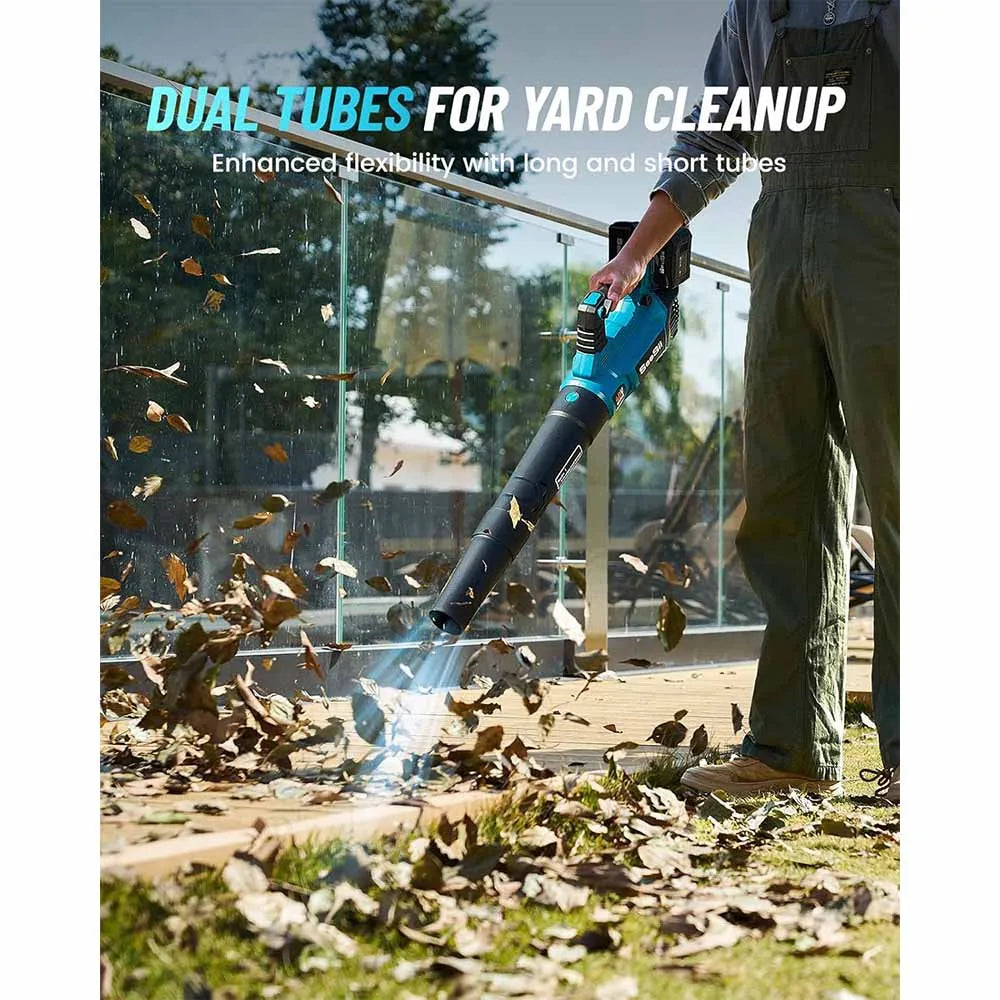 Seesii 40V Brushless Cordless Turbo Leaf Blower Adjustable Speed