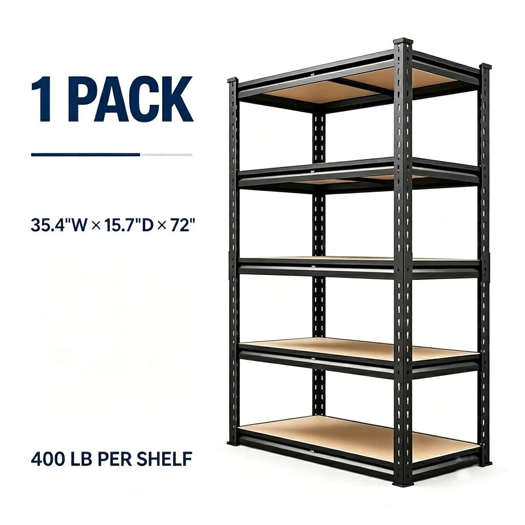 Heavy Duty Metal Rack Adjustable Utility Shelves For Home Storage